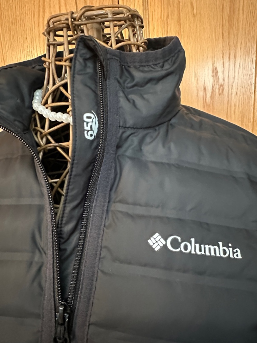 Columbia Womens Black Quilted Packable Puffer Jacket. Size Small. Zip Front - Picture 3 of 9